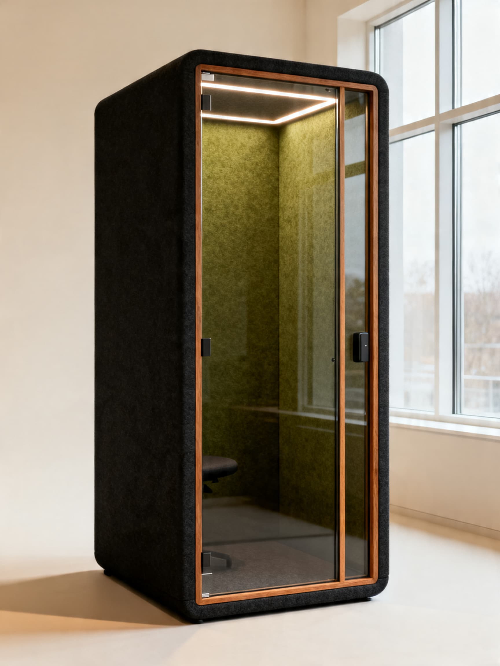 Quiet Single Acoustic Phone Booth
